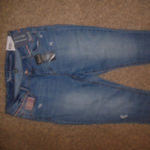 NWT Natural Reflections 10 Denim Crop Capris Pants